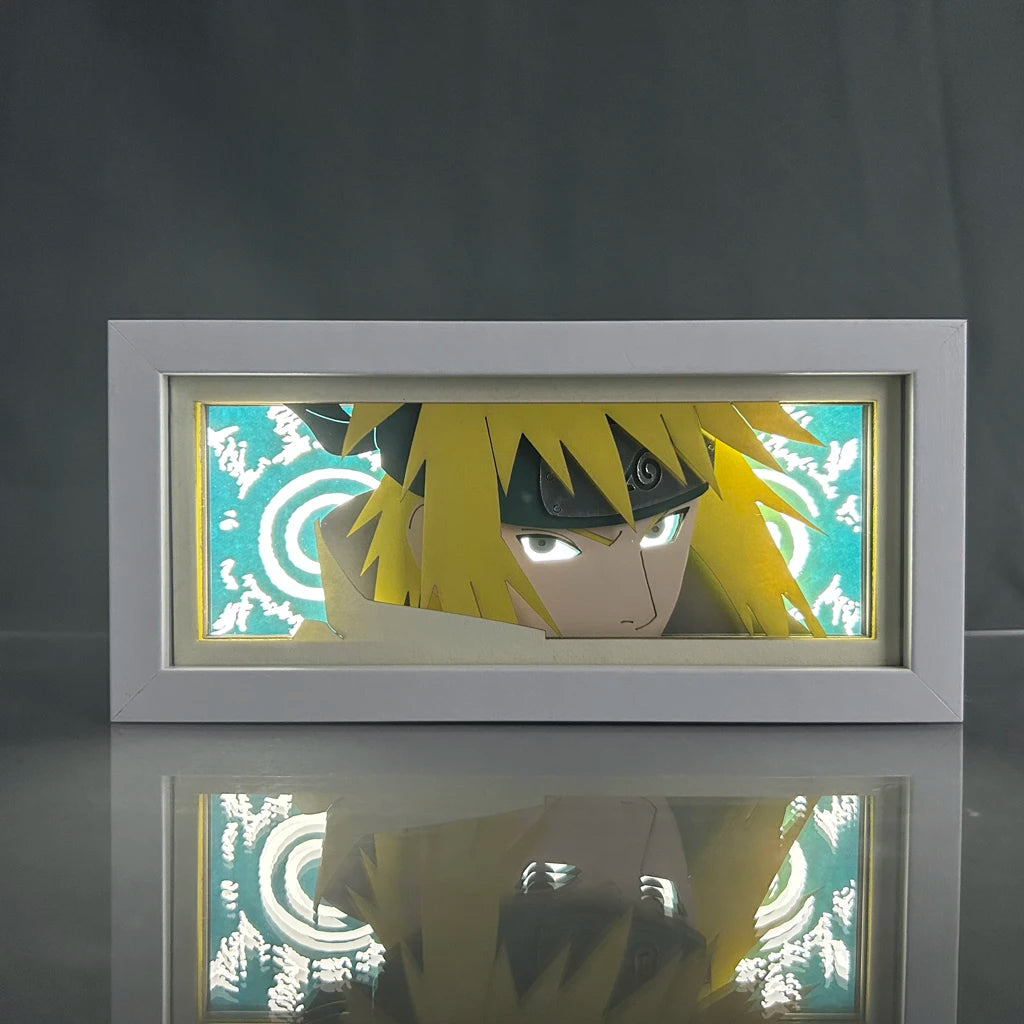 Naruto Lightbox Manga for Bedroom Decor Led Night Light Paper Lamp
