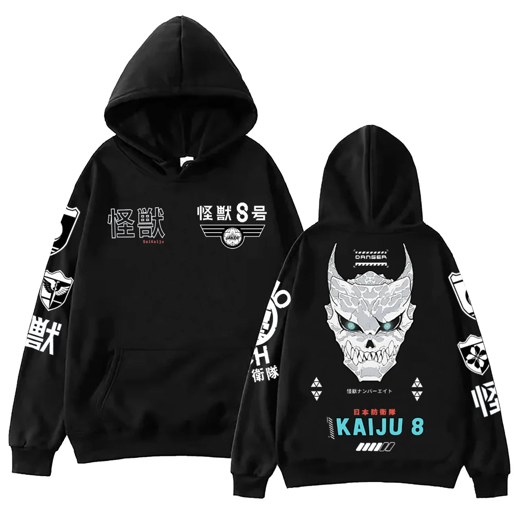 Kaiju No 8 Hoodie Harajuku Hip Hop Pullover
