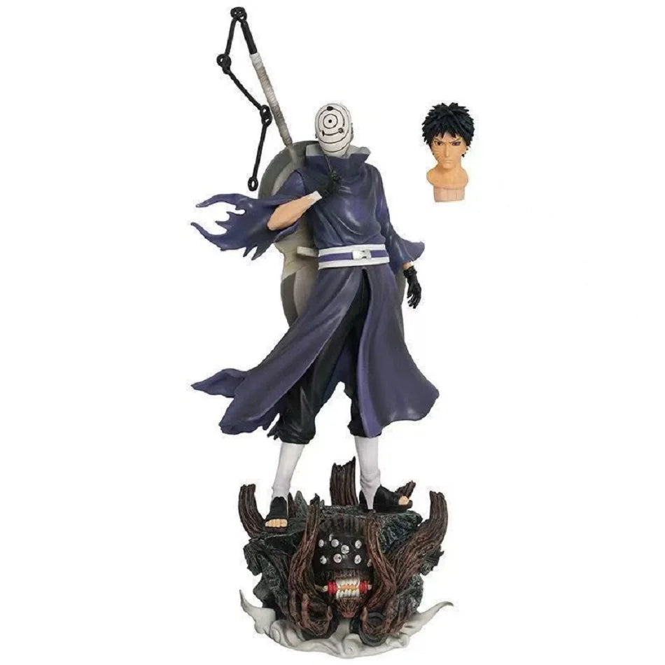 22cm Uchiha Obito Action Figures double headed Statue PVC Collection Figurine