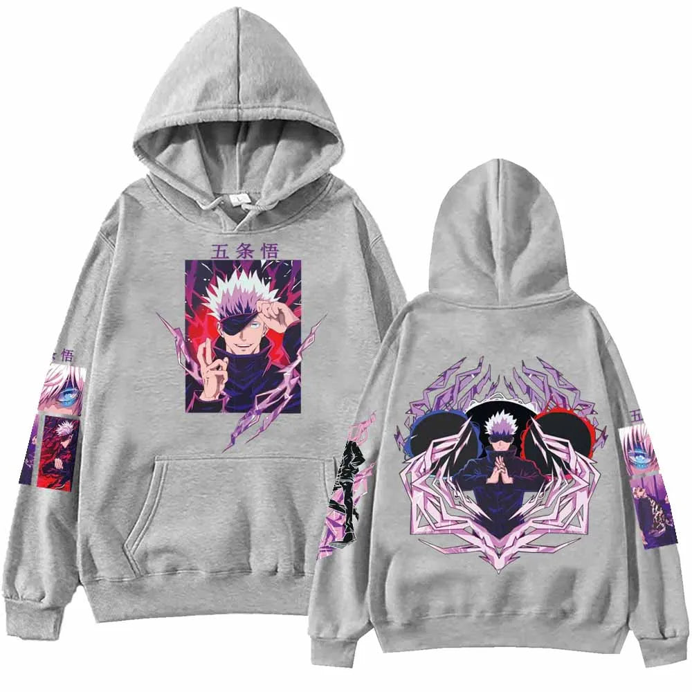 Gojo Satoru Harajuku Printed Hoodie