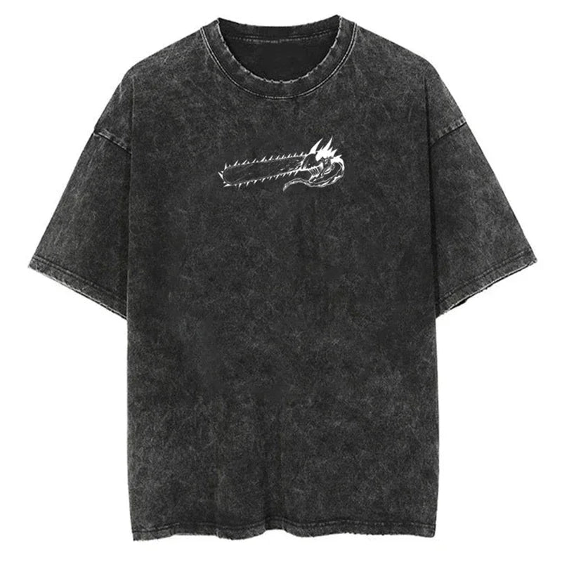 Vintage Washed Chainsaw Man T-Shirt - Streetwear Tee