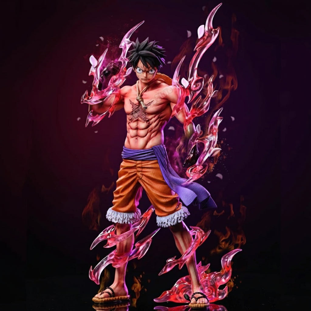 One Piece Monkey D. Luffy Flowing Cherry Action Figures PVC Model