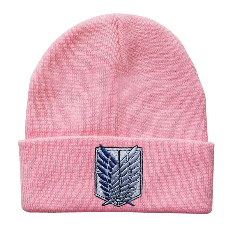 Attack on Titan (AOT) Embroidered Beanie | Unisex Streetwear Hip Hop Winter Hat