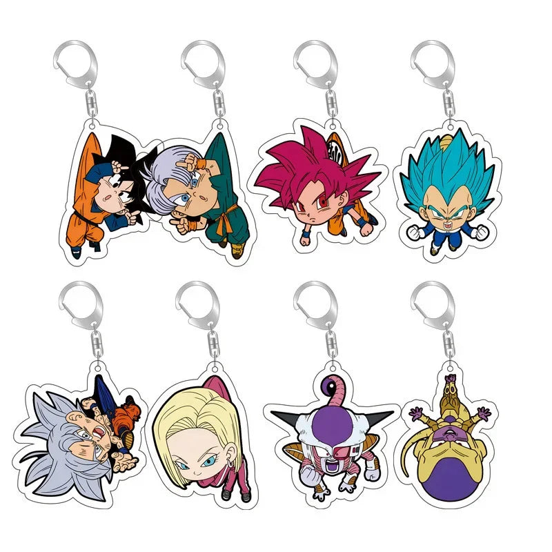 Dragon Ball Transparent Acrylic Double-Sided Printed Keychain