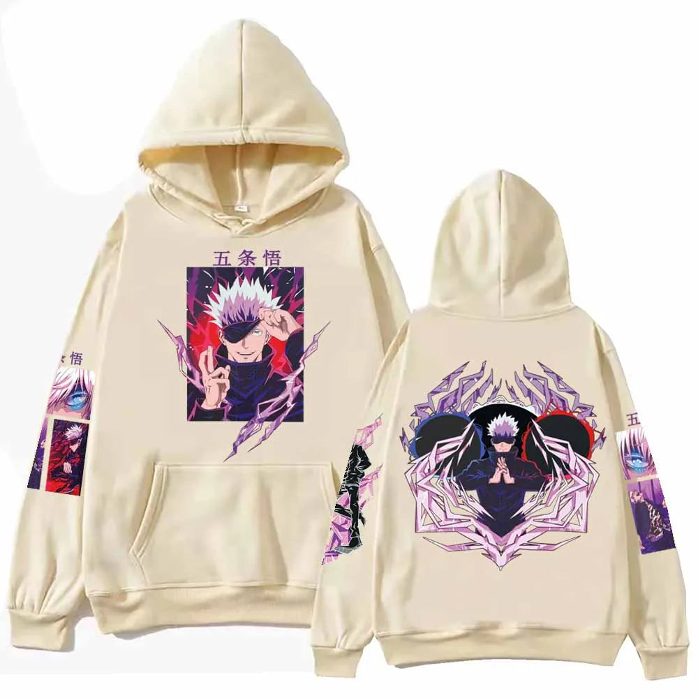 Gojo Satoru Harajuku Printed Hoodie