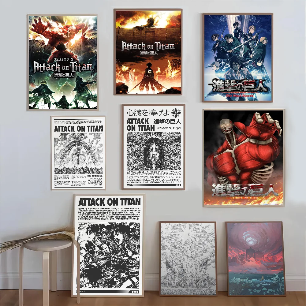 Attack on Titans Poster HD Quality Poster Wall Art Painting Study Home Decor