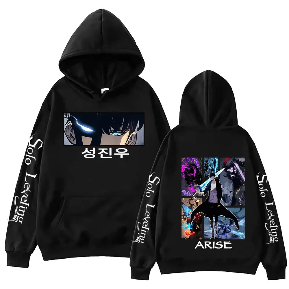 Solo Seveling Harajuku Peinted Hoodie