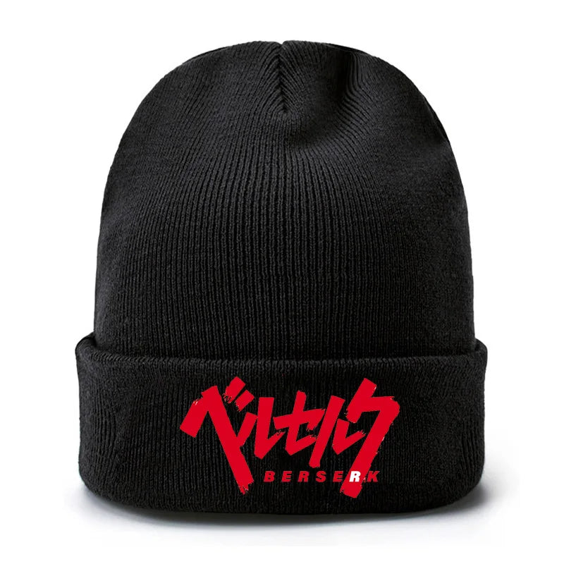 Berserk Logo Print Beanie | Unisex Woolen Skullies for Winter Outdoor Wear