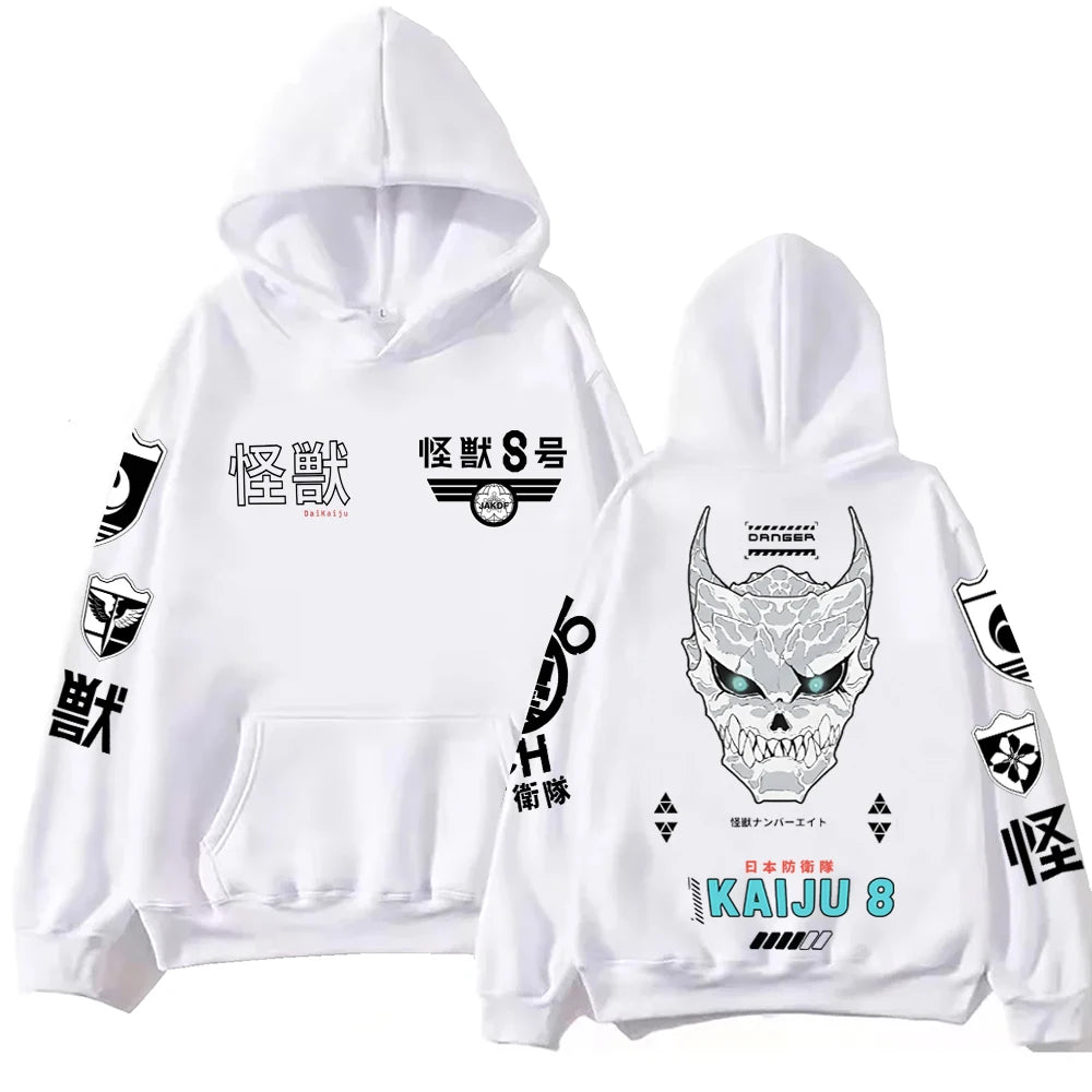 Kaiju No 8 Hoodie Harajuku Hip Hop Pullover