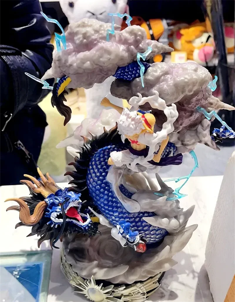 23cm Luffy Vs Kaidou Luffy Gear 5 Statue Nika Luffy Figurine