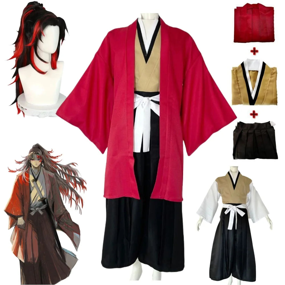 Tsugikuni Yoriichi Cosplay Set – Kimetsu no Yaiba: Tsugikuni Yoriichi Full Cosplay Outfit