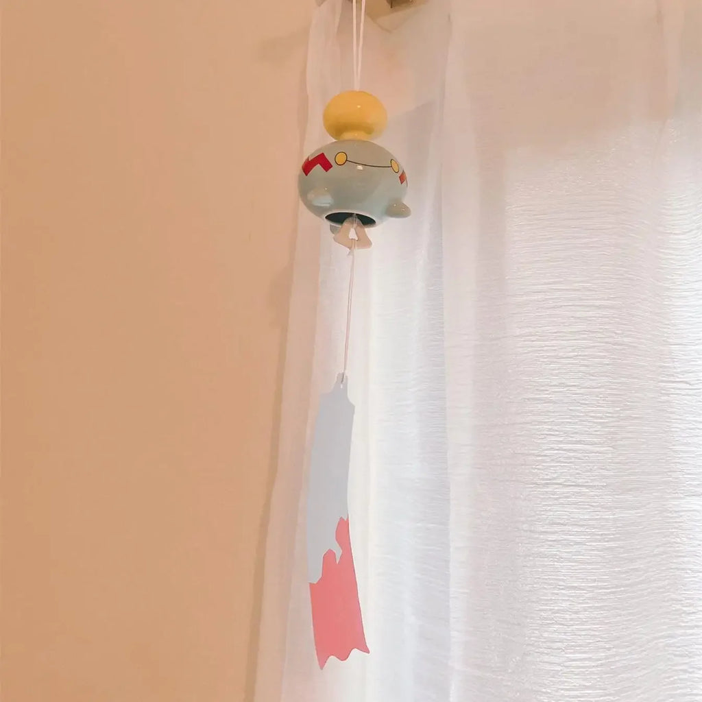 Pokémon Chimecho Glass Furin Wind Chime Bell - Handmade Outdoor Home Decor