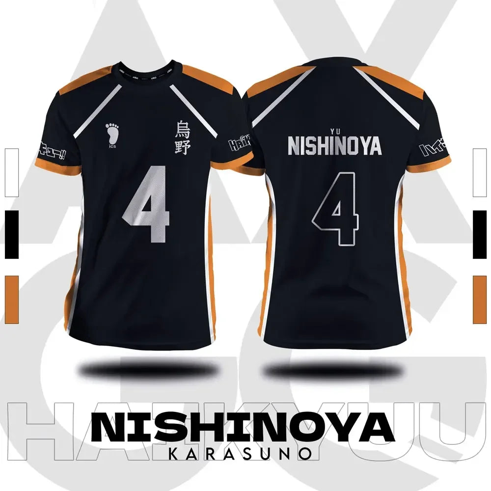 Haikyuu Jersey Summer Short Sleeve T-Shirt