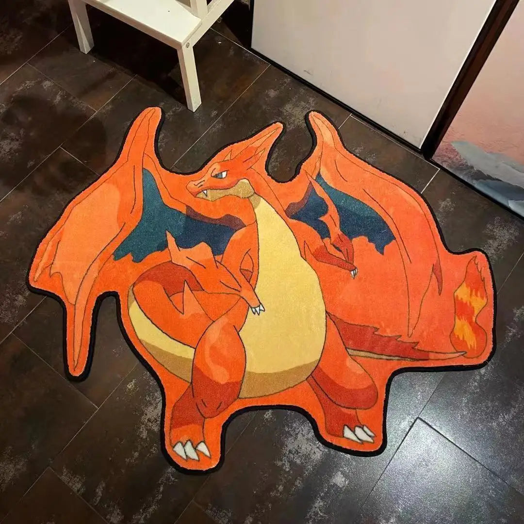 Pokémon Plush Area Rug - Non-Slip Anime Floor Mat for Living Room & Bedroom Decor