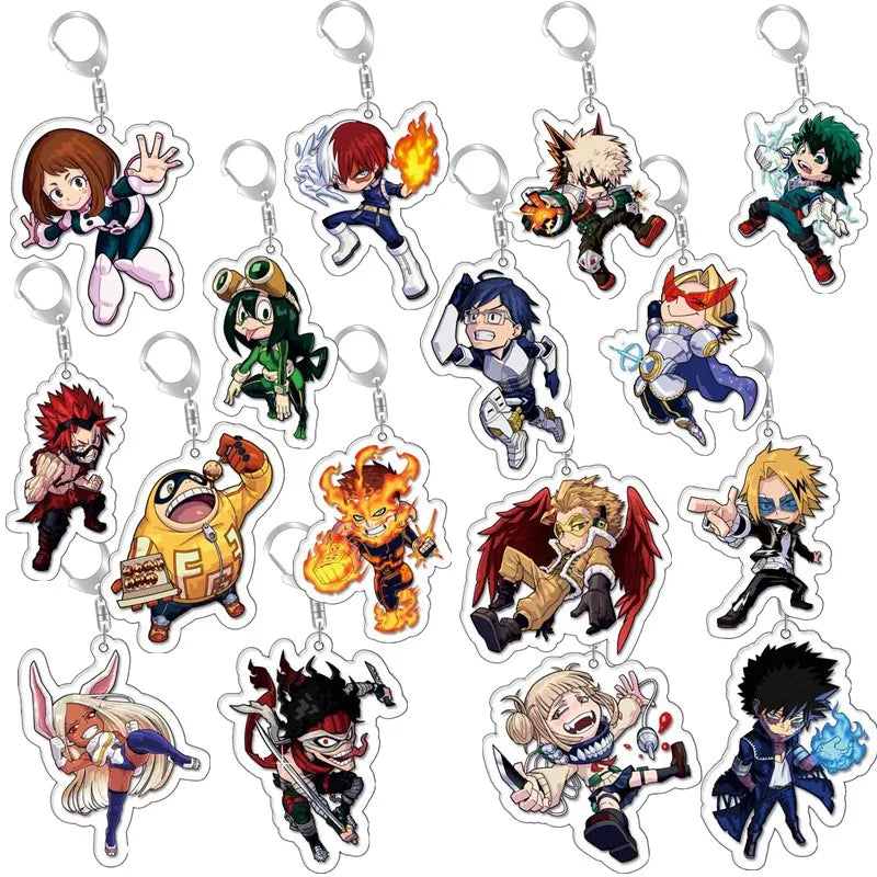 My Hero Academia Key Pendant Props Acrylic Keychains