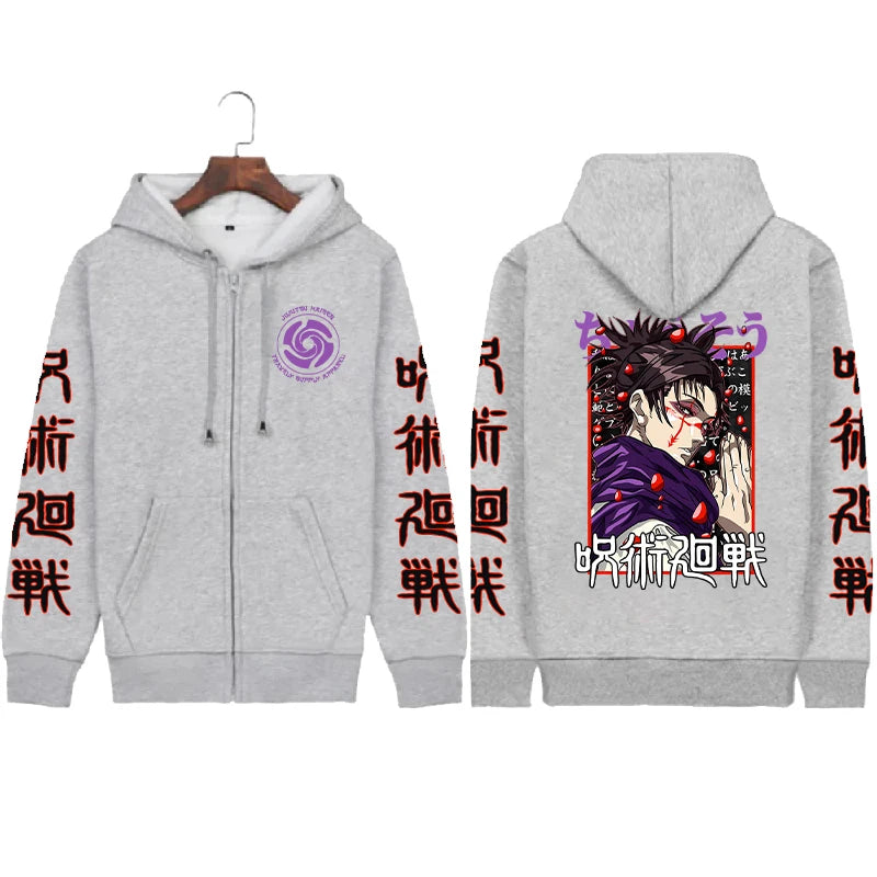 Choso Jujutsu Kaisen Graphic Zip-Up Jacket