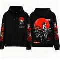 Rornoa Zoro One Piece Anime Graphic Zip-Up Hoodie