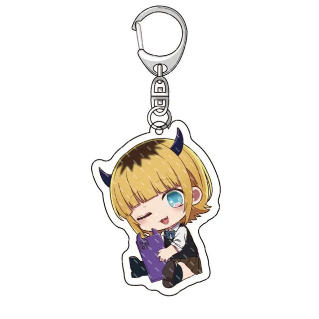 Oshi No Ko Keychain Ai Hoshino Ruby Hoshino Kana Arima Pendant Key Chain