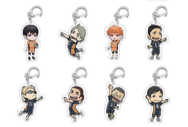 Haikyuu Acrylic Keychain Keyring Backpack Hanging Keychain