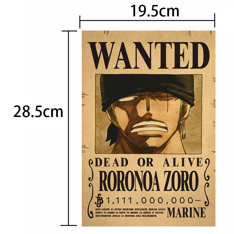 One Piece Classic Wanted  Posters Set
