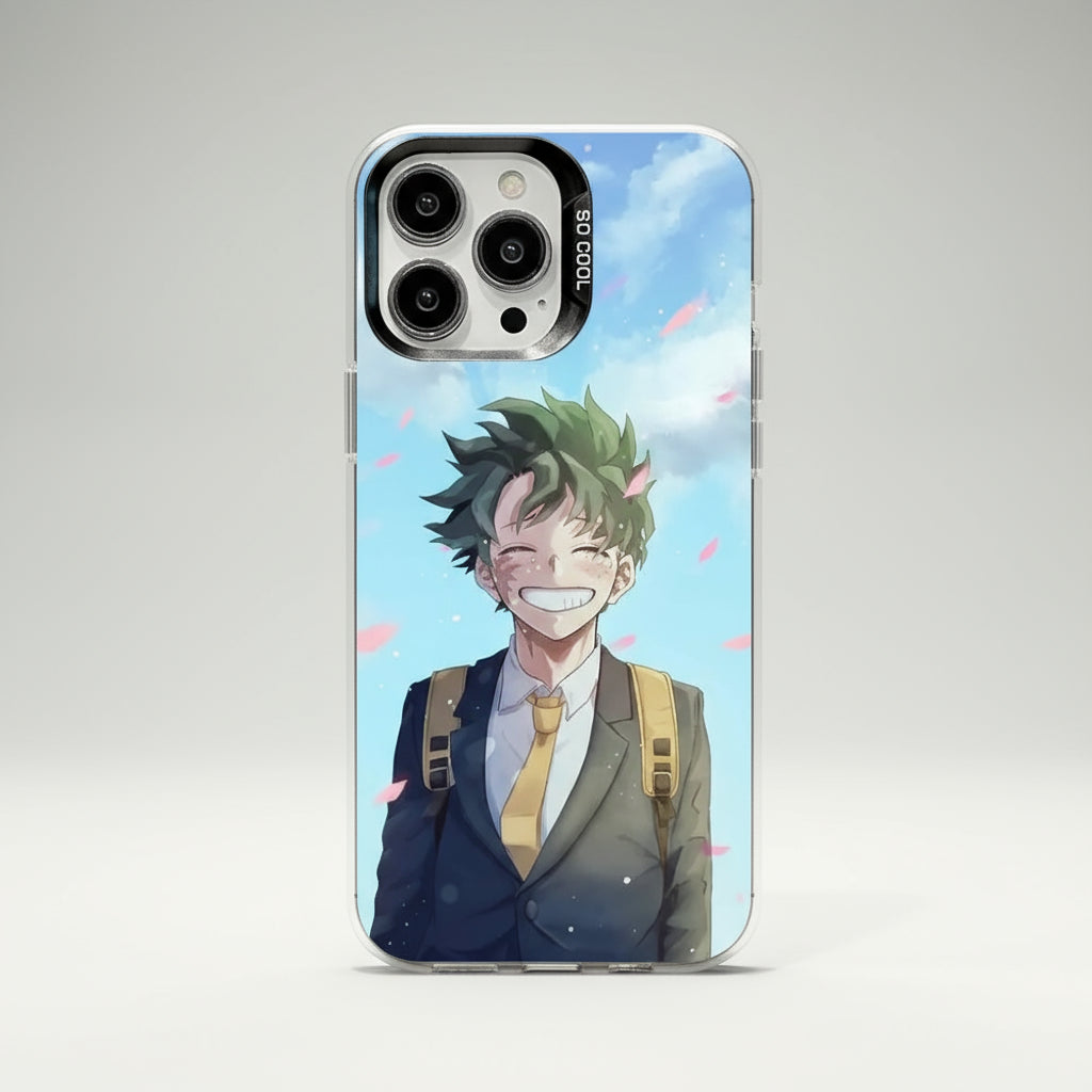 Deku Phone Case For iPhone 16,15,14,13,12,11 Pro,Max,Plus,Mini,SE Anti Fall Black Matte Hard phone case