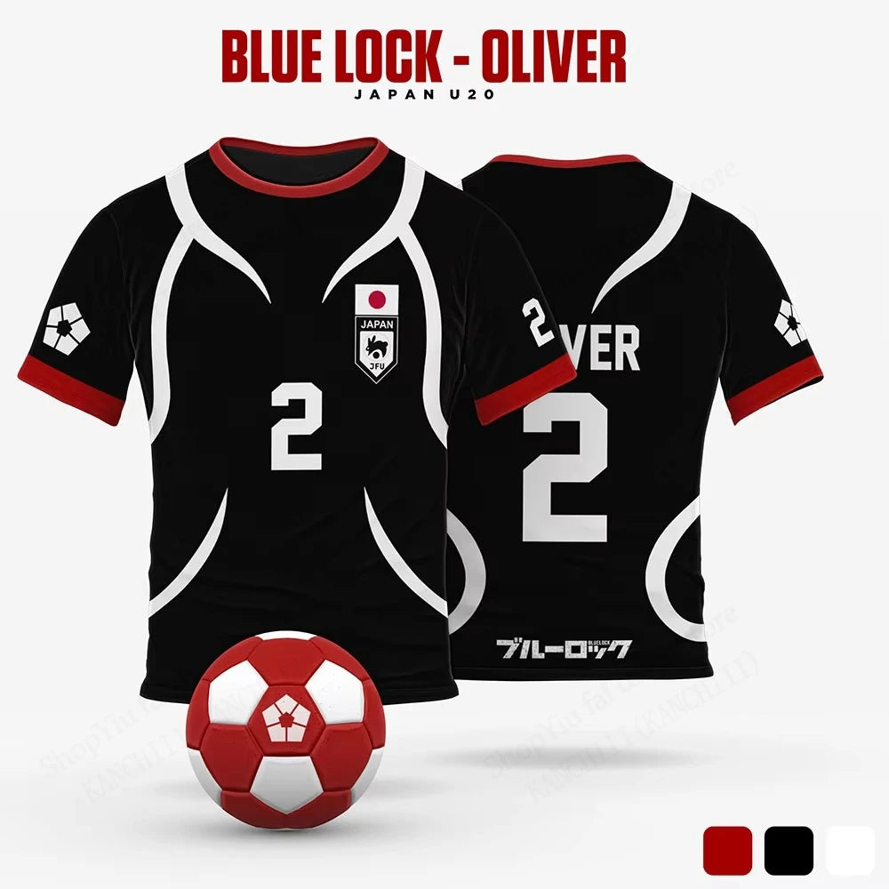 Blue Lock 3d Print Oversized Short Sleeve T shirt Breathable