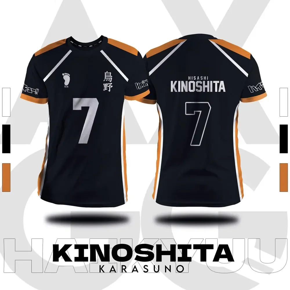 Haikyuu Jersey Summer Short Sleeve T-Shirt