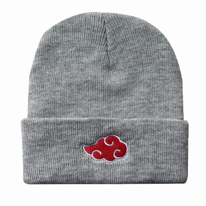 Akatsuki Red Cloud Beanie | Unisex Embroidered Winter Warm Hat