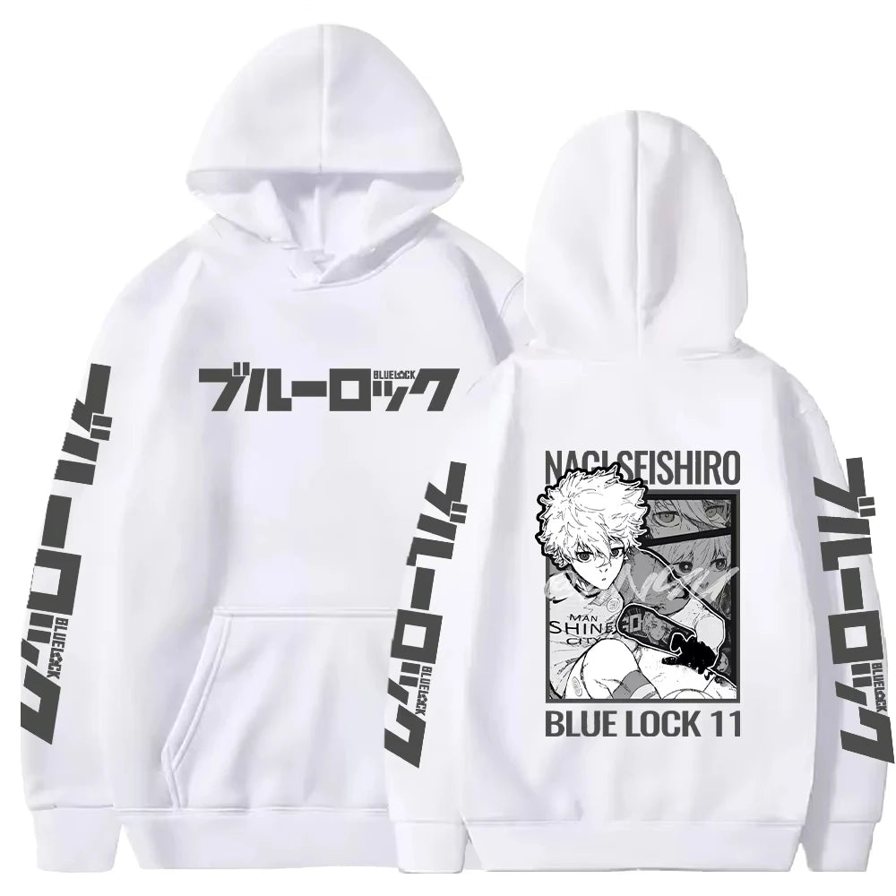 Nagi Seishiro Print Pullover Men Women Sweatshirts Comfortable Streetwear Hoodie