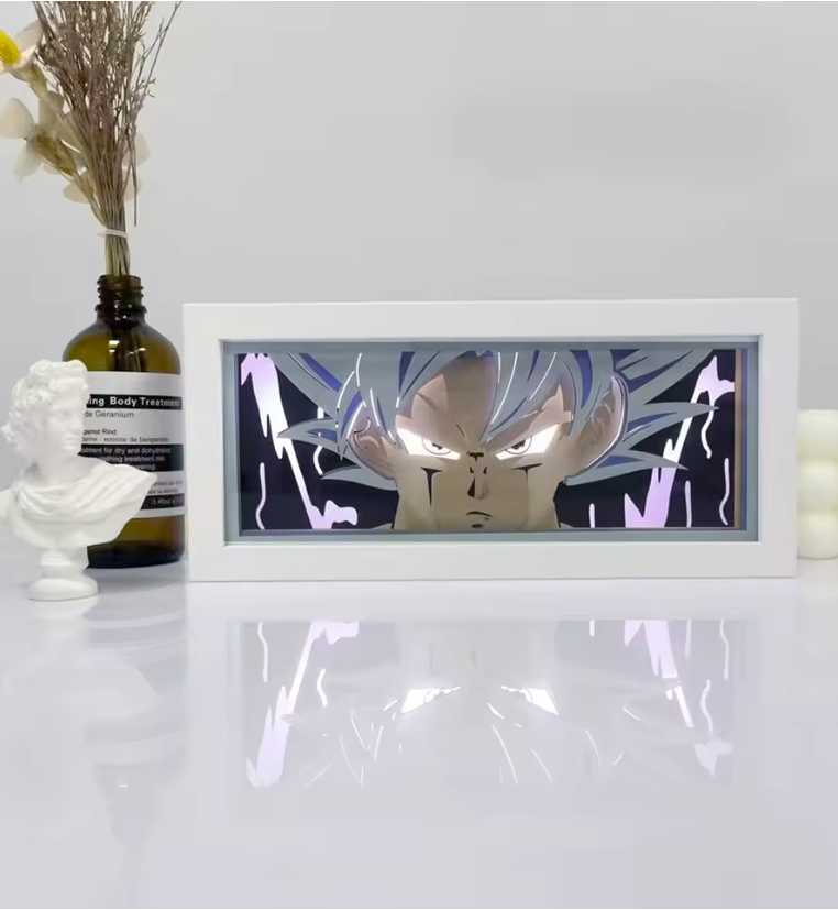 Dragon Ball Lightbox Paper Carving Lamp 3d Paper Cuttings Bedroom Decorative Light  Desktop Night Light