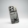 One Punch Man iPhone Case – Black Matte Anime Hard Cover with Shockproof Protection