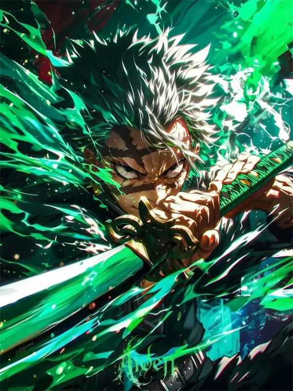 Demon Slayer 5D DIY Diamond Painting  Mosaic Art Home Decoration Poster