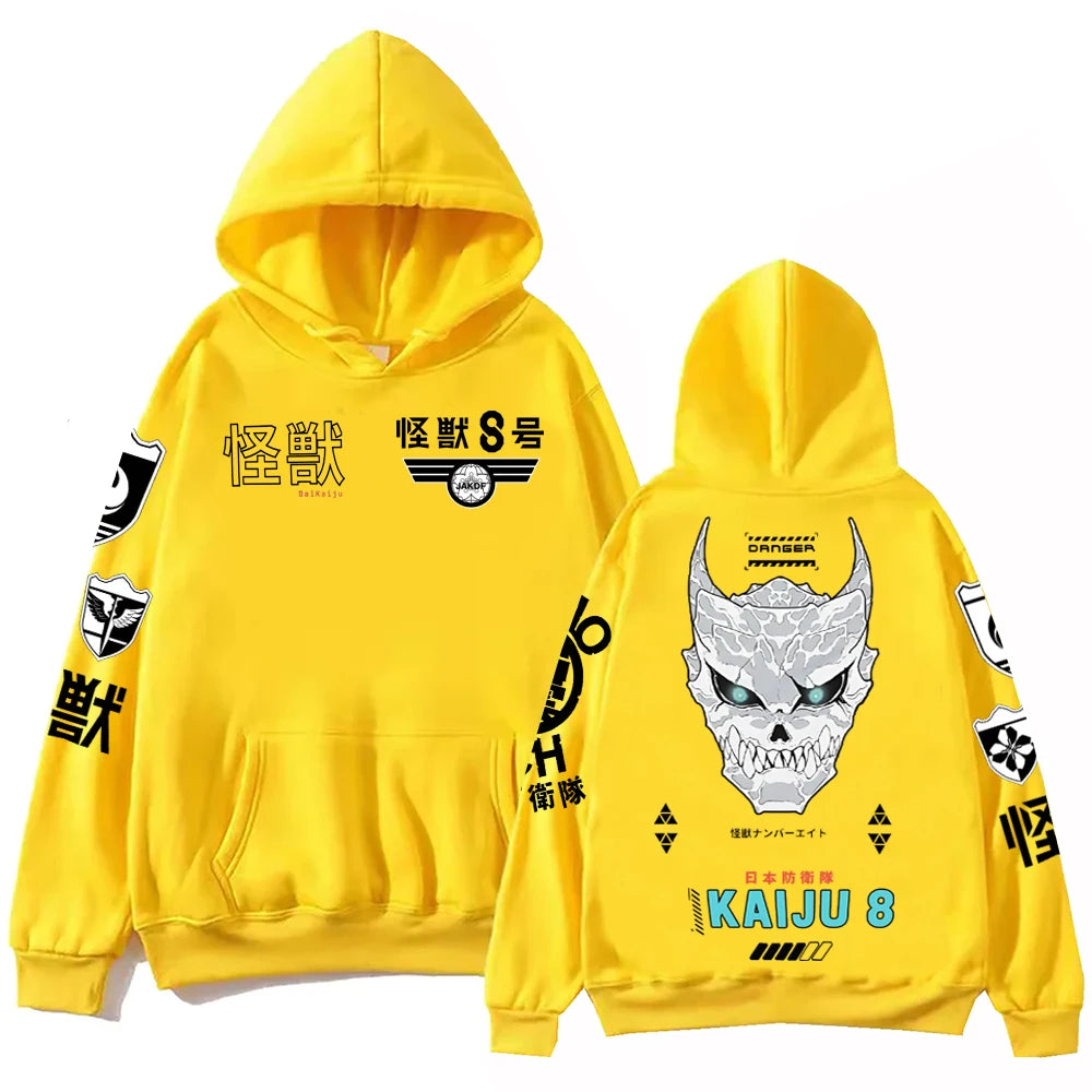 Kaiju No 8 Hoodie Harajuku Hip Hop Pullover