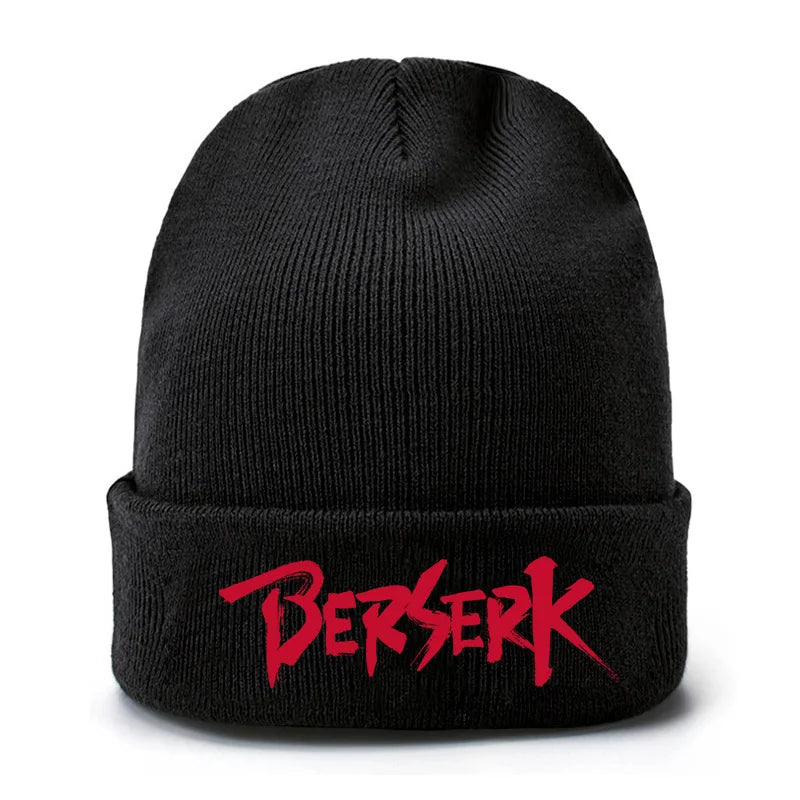 Berserk Logo Print Beanie | Unisex Woolen Skullies for Winter Outdoor Wear