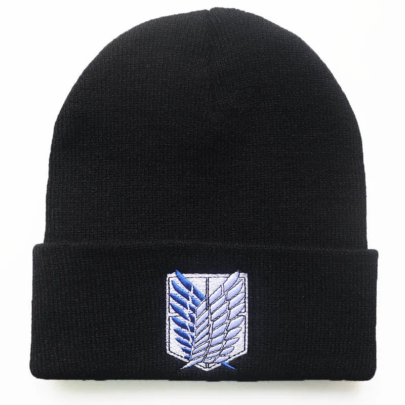 Attack on Titan (AOT) Embroidered Beanie | Unisex Streetwear Hip Hop Winter Hat