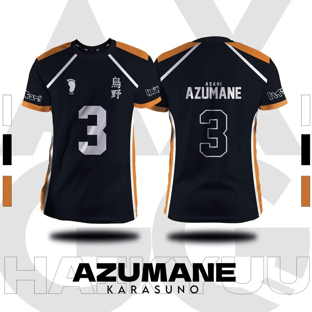 Haikyuu Jersey Summer Short Sleeve T-Shirt