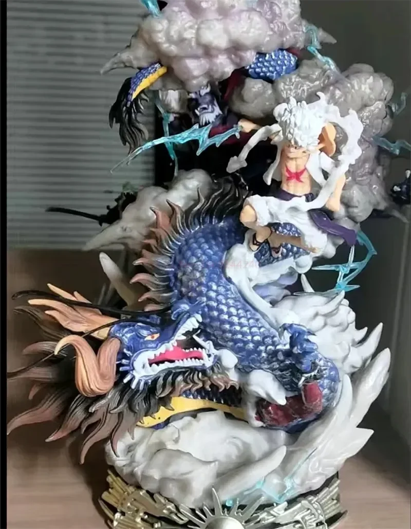 23cm Luffy Vs Kaidou Luffy Gear 5 Statue Nika Luffy Figurine