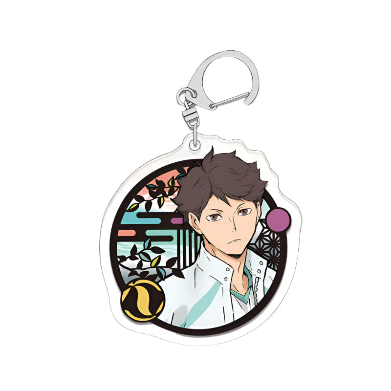 Haikyuu Acrylic Keychain Fashion Backpack  Hanging Keychain