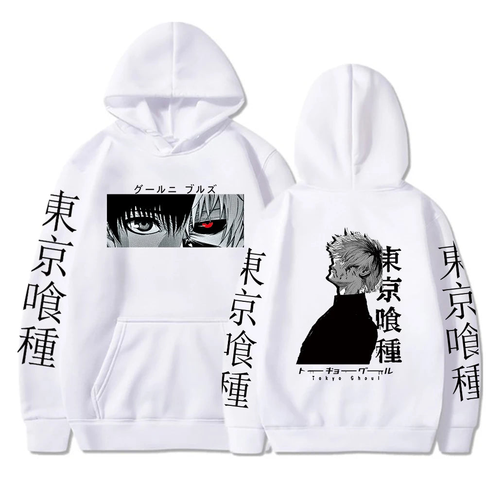 Ken Kaneki Graphical Printed Hip Hop Hoodies Casual Streetwear