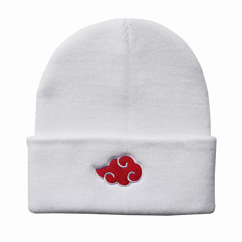 Akatsuki Red Cloud Beanie | Unisex Embroidered Winter Warm Hat