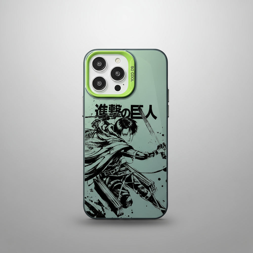 Levi Ackerman Phone Case For iPhone Colorful Gradient Soft TPU Back Cover