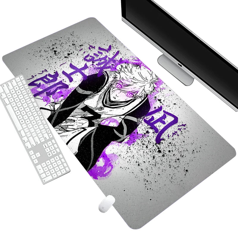 Nagi Seishiro Mousepad PC Gamer Keyboard Rug Black and White Mouse Pad Laptop Gaming Desk Mat