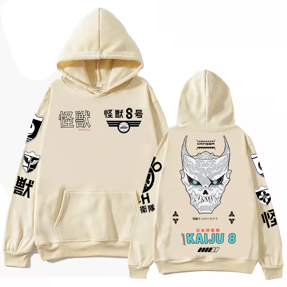 Kaiju No 8 Hoodie Harajuku Hip Hop Pullover