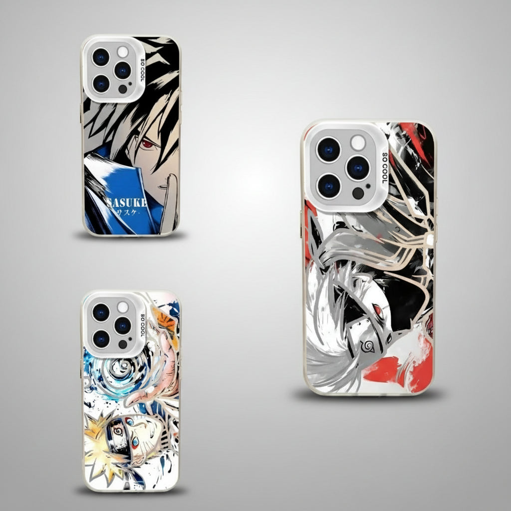 Naruto Sasuke Kakashi 3D Shockproof Phone Case for iPhone